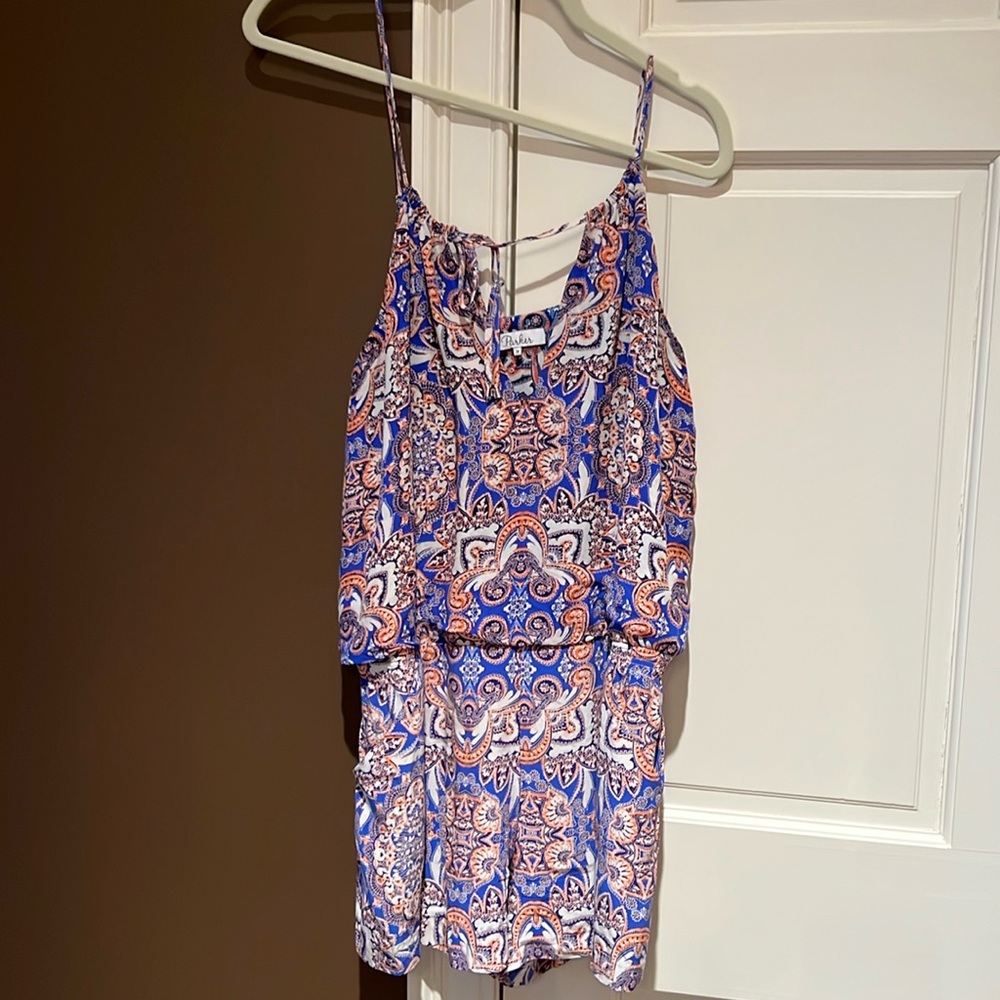 Parker silk romper size M